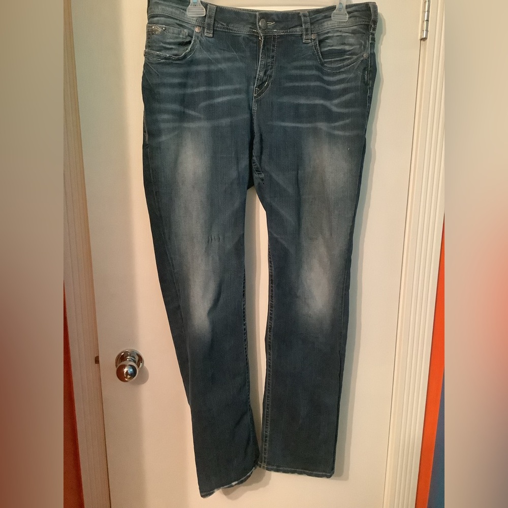 Ladies Silver Jeans